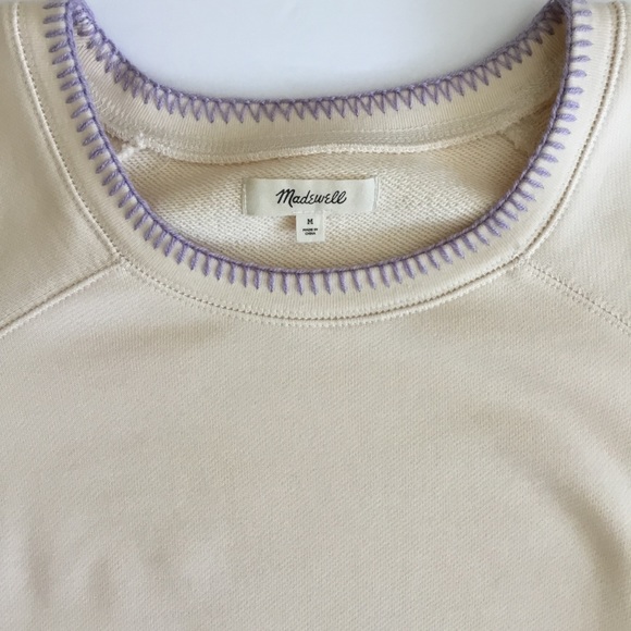 Madewell Do Well Sweatshirt Stitched Shrunken Sz M - Picture 5 of 6
